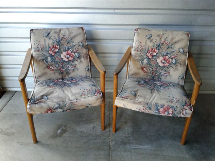 Super cool looking chairs with great lines that need a little TLC