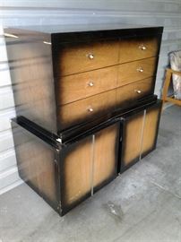 Vintage super solid Ken Coffey chest on casters