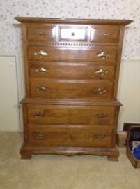  Ethan Allen Manor Highboy Dresser