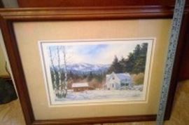  Les Barnett Signed Print 