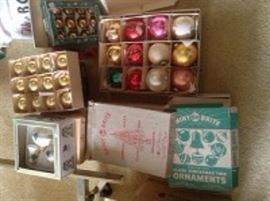  Vintage Glass Christmas Ornaments 