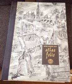 1958 National Geographic Atlas Portfolio 