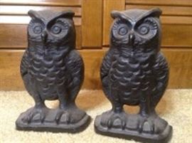 Cast Iron Owl Bookends