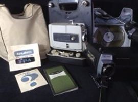 Elmo 8mm Projector And Bell  Howell Camera