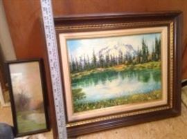 Fay Renfro Oil Paining Of Mt Rainier 