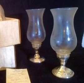 Four Towle Sterling Silver Candle Holders 