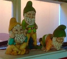 Garden Gnomes Elves Ceramic