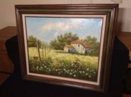 Oil On Canvas Signed