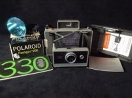 Polaroid 330 And Flashgun 268 