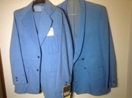 Vintage Blue Tux Jacket And Blue Denim Suit 