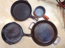 Wagner Ware  Griswold Cast Iron Skillets 