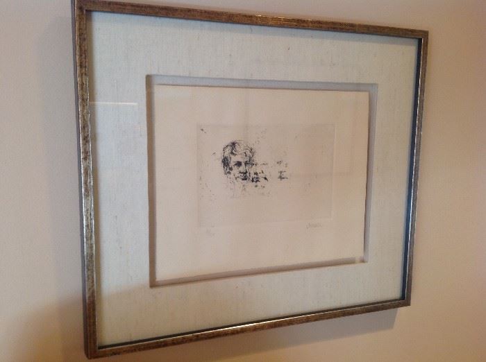 Thomas Cornell Etching - $ 250.00 - Reserve price established - See more about Thomas Cornell at : https://en.wikipedia.org/wiki/Thomas_Cornell_(artist)