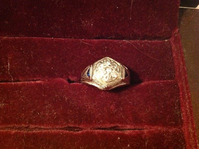 14 kt gold ring - size 5 - 2 grams weight - $ 60.00