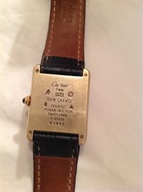 Backing Cartier Argent watch