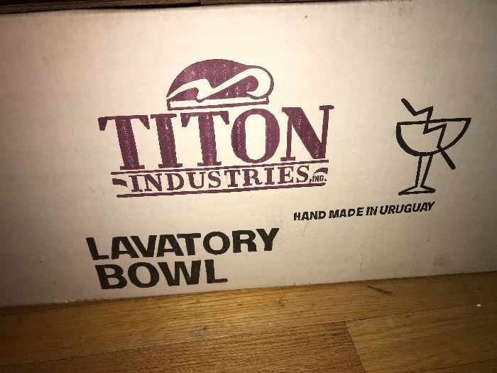 Titon Industries brand new in box lavatory bowl........