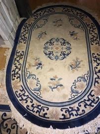 Matching oval rug