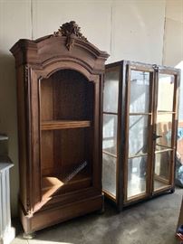 Armoires & Steel & Glass Apothecary Cabinet Display