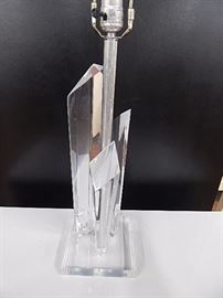 Calif. Modern Astrolite Lucite Lamp