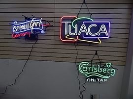 Neon bar advertising lights