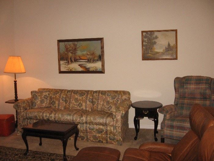 Ethan Allen sofa and recliner