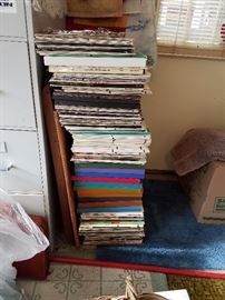 Large stack of albums