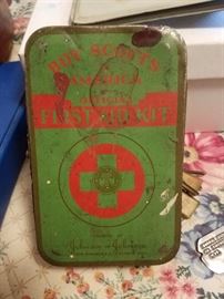 Boy Scouts First Aid Kit Metal Box