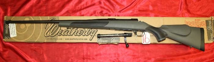 16 WEATHERBY VANGUARD BOLT 300 WIN MAG NEW, UNFIRED