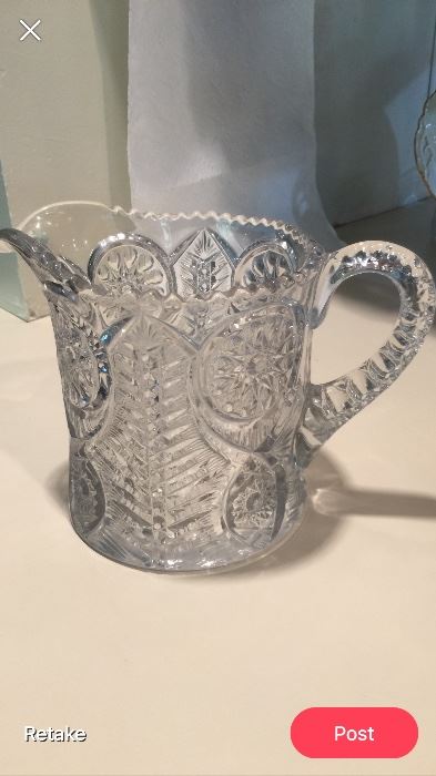 Crystal pitcher 