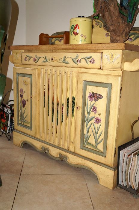 And the painted sideboard