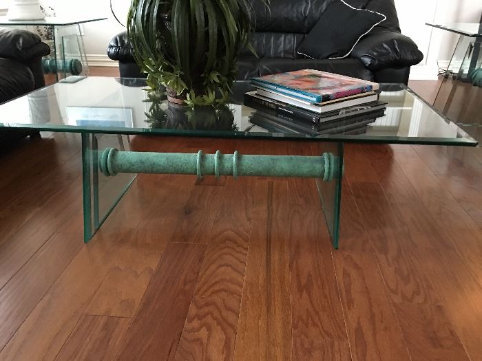 Beveled Glass Coffee Table