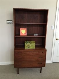 Mid Century Teak Dresser with Shelves
