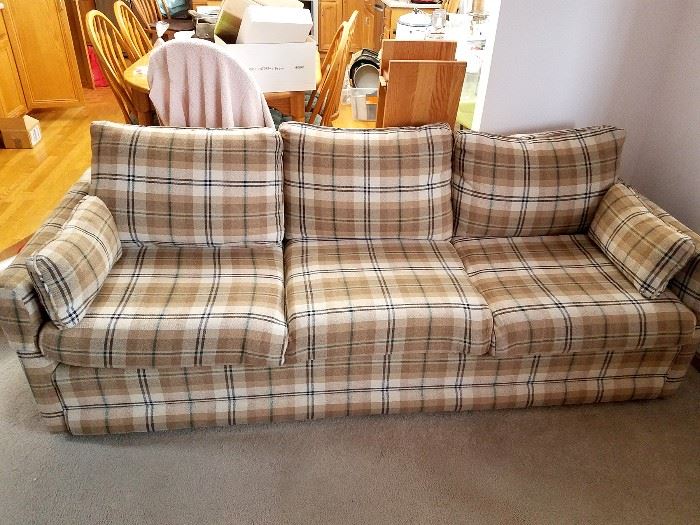 Plaid sofa