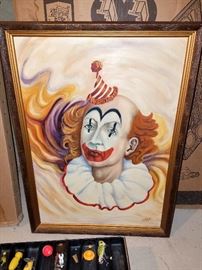 Clown painting