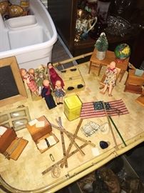 Really fun & unique collection of toy schoolhouse furniture!