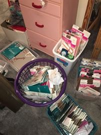 Again- this picture isn’t the complete collection!!! There have been a few more bins and baskets filled with nylons & pantyhose - but not photoed! 
