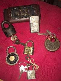 A fabulous example of vintage locks & tobacco accessories.
