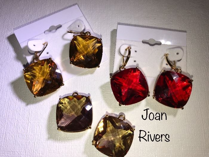 Joan Rivers interchangeable earring set