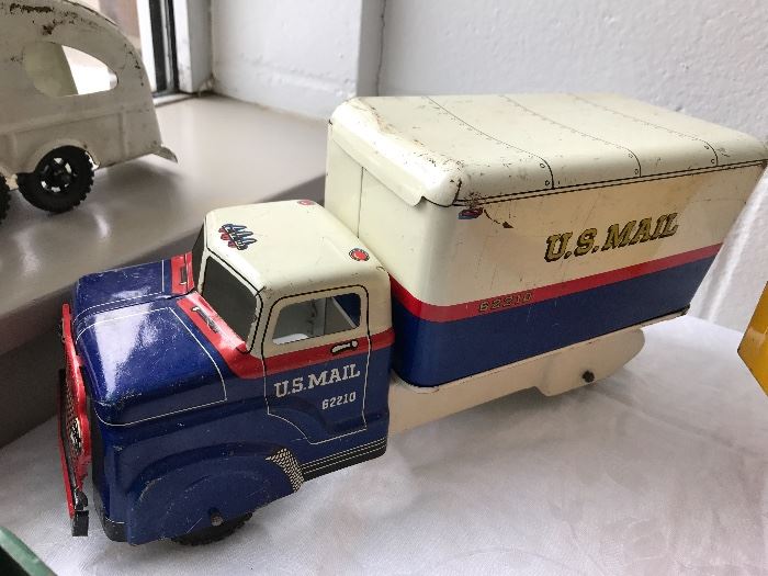 Vintage pressed steel toy U.S. Mail Truck 