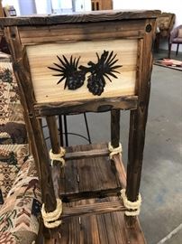 Northwoods theme accent tables 