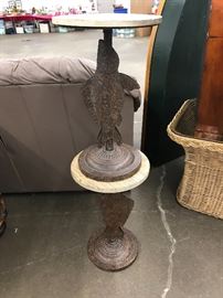 Fun pair of fish themed accent tables 