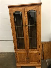 Small double door curio cabinet 