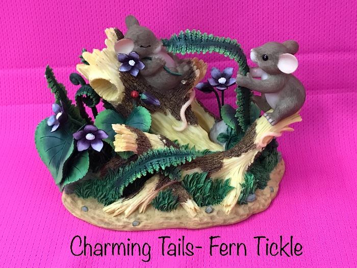 Charming Tails Figurine; “Fern Tickle”
