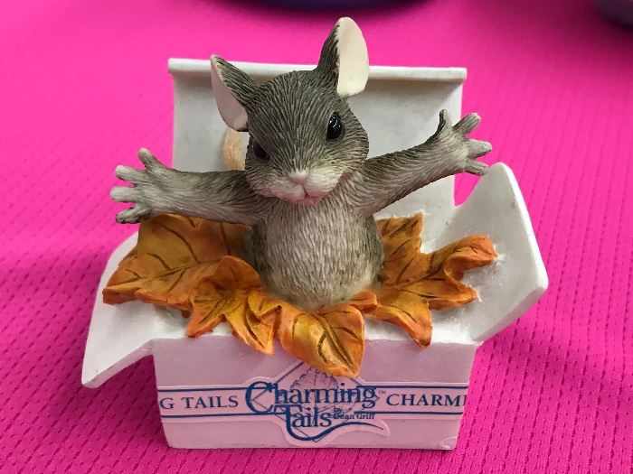 Charming Tails figurine; signed by the artist, Dean Griff