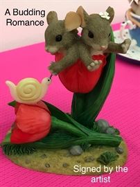 Charming Tails Figurine; “A Budding Romance” signed by the artist 
