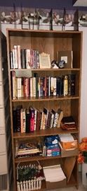 Bookshelf and books