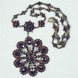 Jewelry Victorian Garnet Necklace
