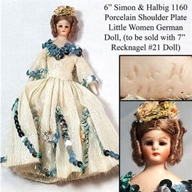 Toys Dolls Simon Halbig 1160 Little Women Recknagel 21 Dolly Face German A