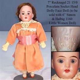 Toys Dolls Simon Halbig 1160 Little Women Recknagel 21 Dolly Face German B