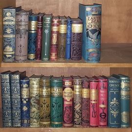 Ephemera Antique Books Fancy Gold Decorated Covers