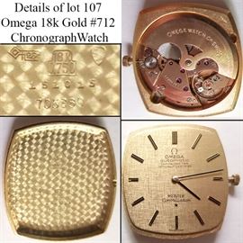 Clocks Watches 18k Gold Omega Constelation Mens Watch B